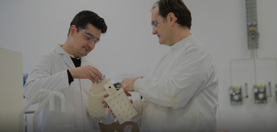 a man and a woman standing in a room
