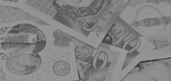 cost of living pod with uk pound notes image