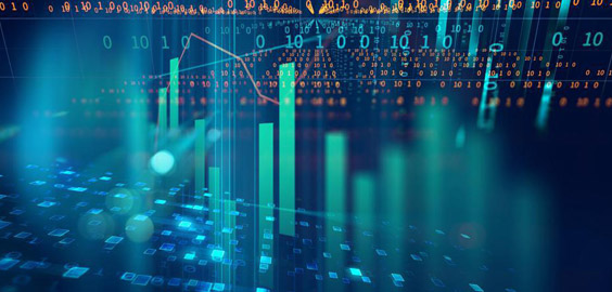 Abstract digital data and code image