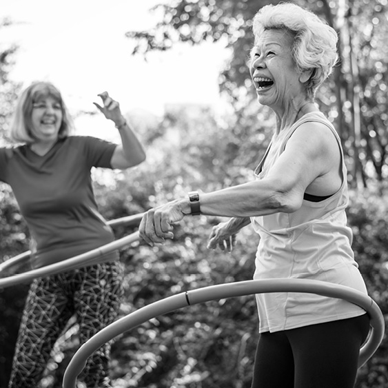 Older Ladies Hulahoop