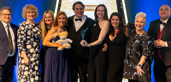 Northumbria health and social care staff receiving an award