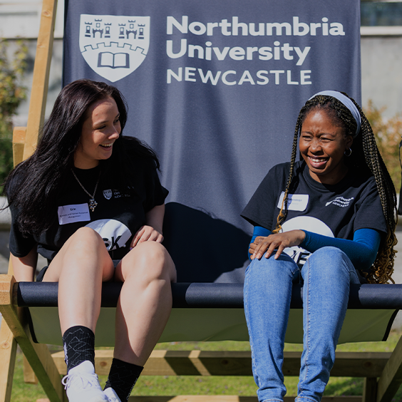 students on open day