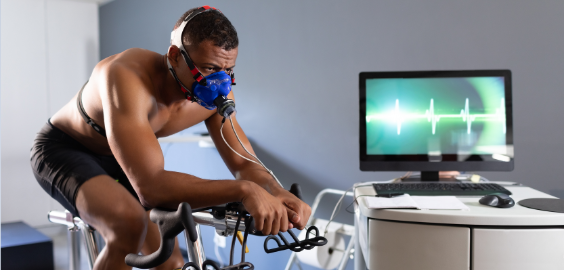 rectangle image of cyclist w mask