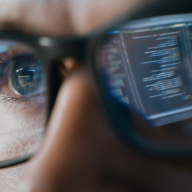 image of man with glasses