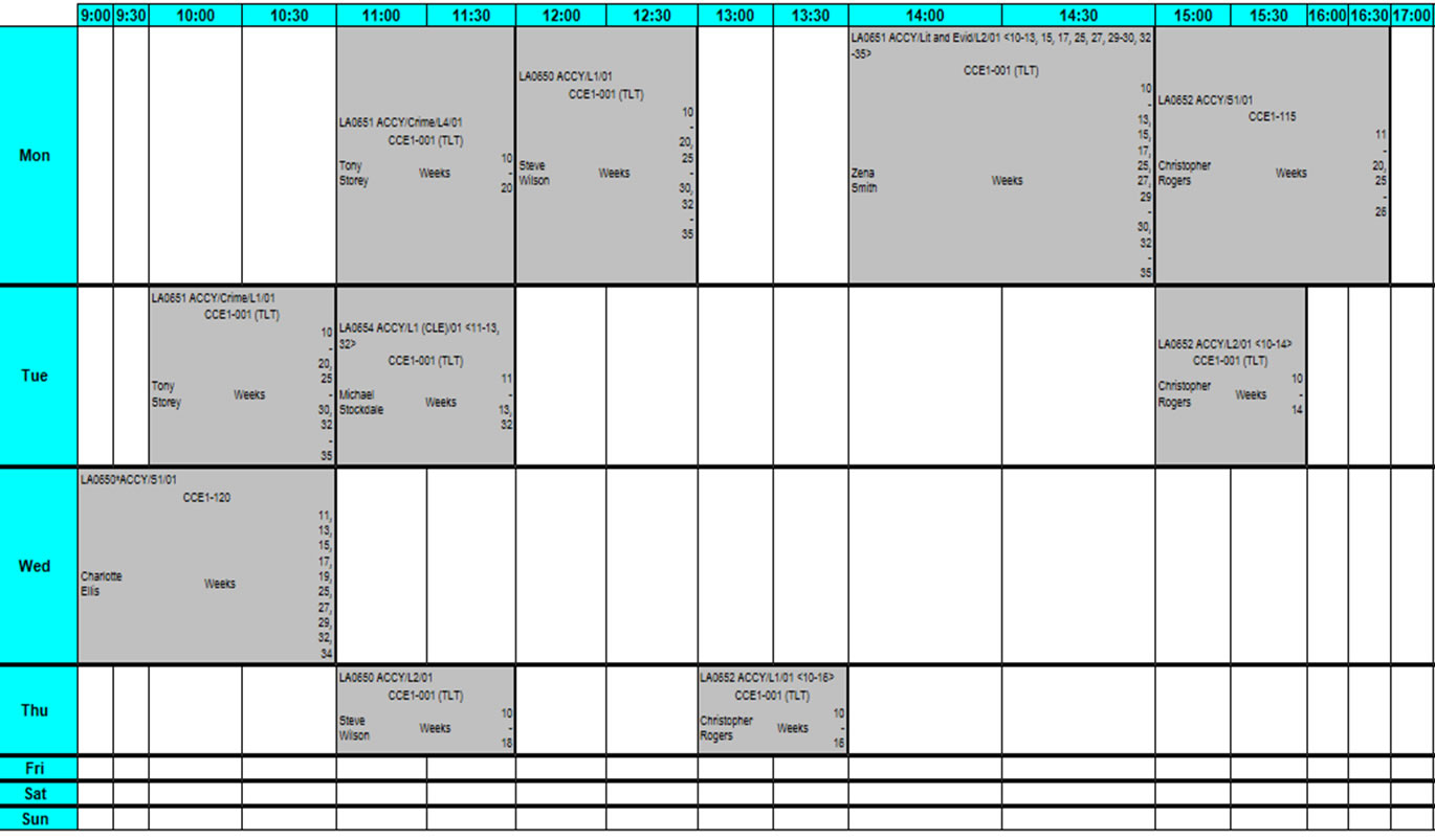 Nulaw _timetable