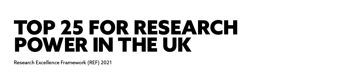 top 25 for research power in the uk