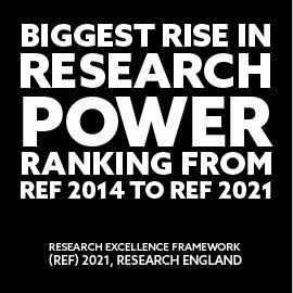 biggest rise in research power ranking from ref 2014 to ref 2021