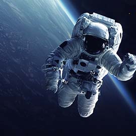 astranaut in space