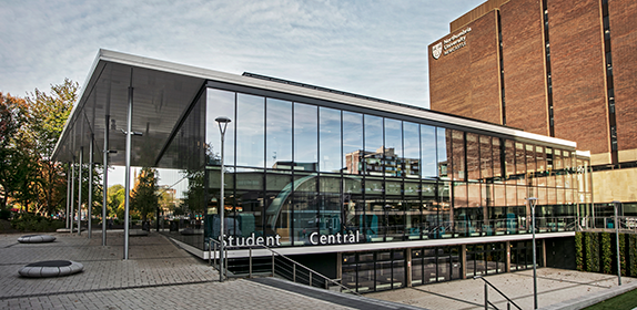 Exterior of Student Central, University Library