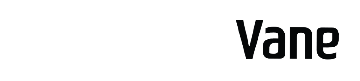 White background, black text 'Vane'