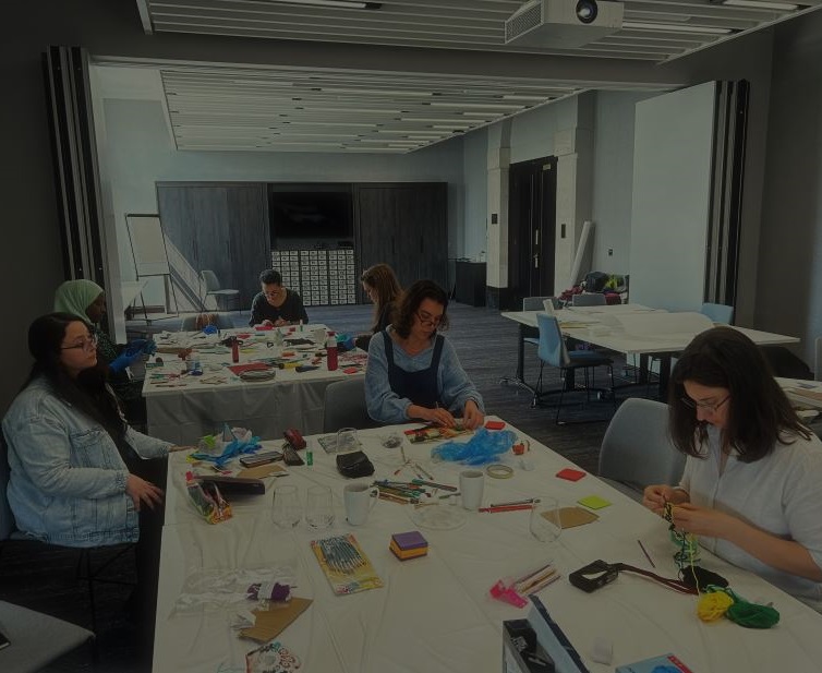 Group of women during workshop Feeling the Field