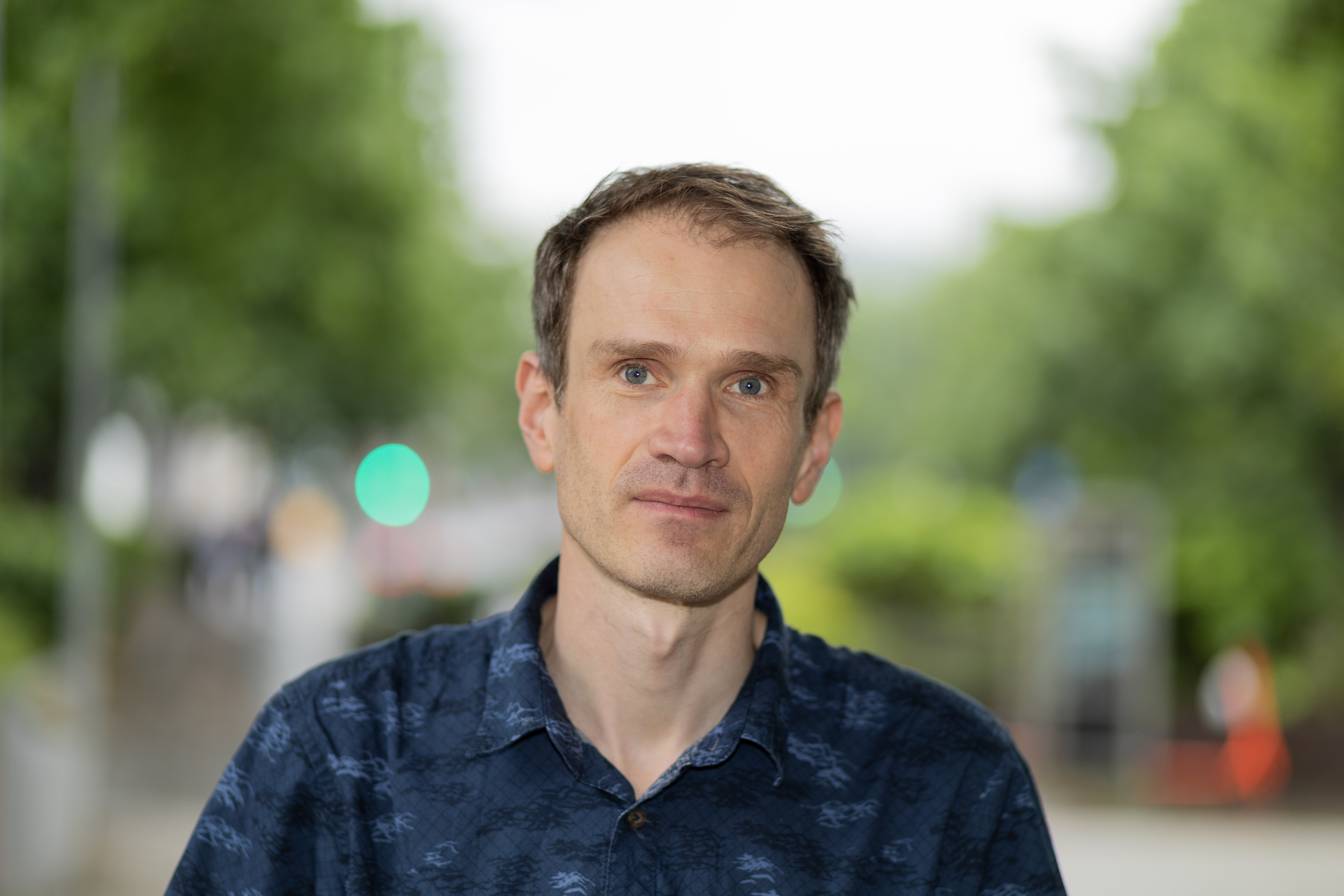 man smiling at camera 