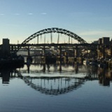 a bridge over a body of water