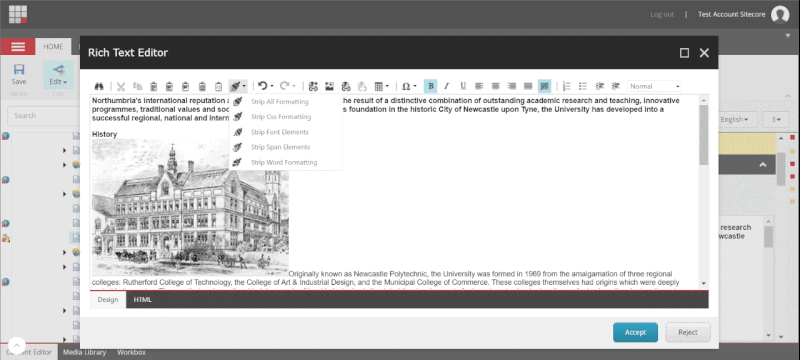 gif of using the format stripper