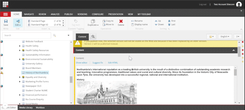 gif of opening the rich text editor