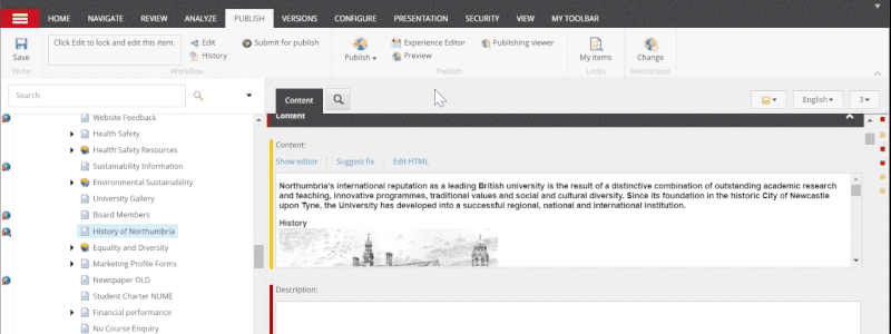 gif of how to preview page