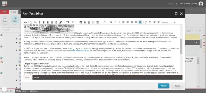 gif of removing hyperlink