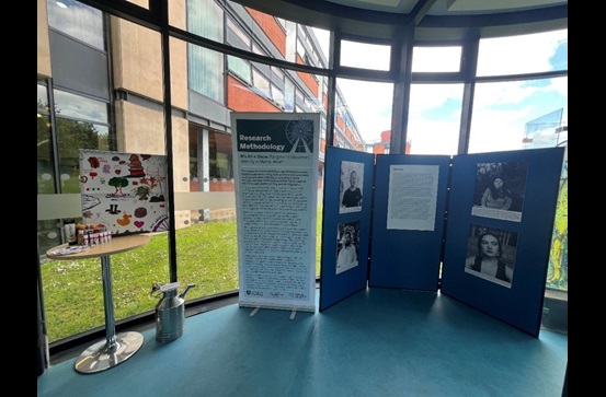 Posterboards from the It's All a Show exhibition.