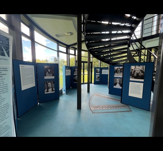 Posterboards from the It's All a Show exhibition.