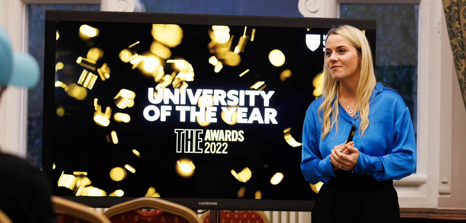 Host at awards ceremony