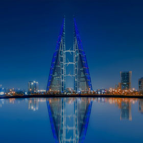 Image of waterfront skyscraper