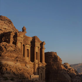 Image of ancient building in valley