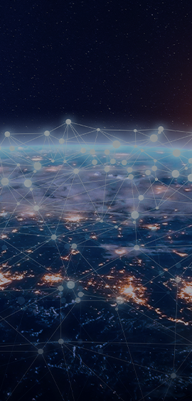 Globe with connections