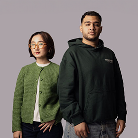 Two Northumbria students.