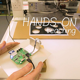 a person sitting at a desk