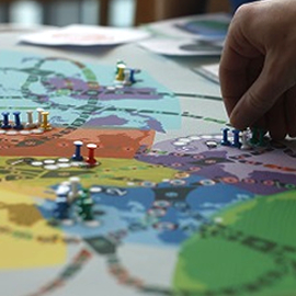 puzzle pieces on a table