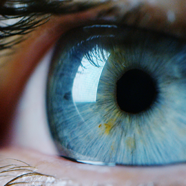 a close up of a persons eye