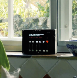 Image showing device on windowsill