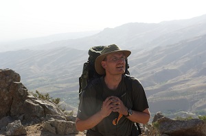 Photo of Sebastian on a research expedition