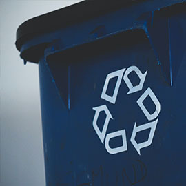 Photo of recycling bin
