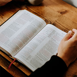 Image of an open book