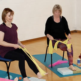 a group of people sitting at a table