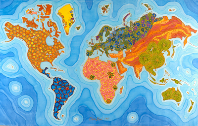 Caption: Credit: Odra Noel, Map of Health, Wellcome Collection