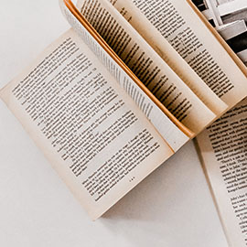 Image of an open book