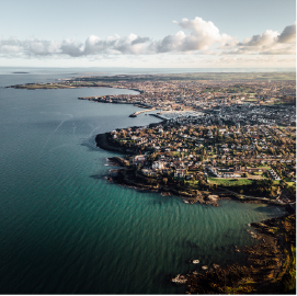 Landscape image of Northern Ireland coast