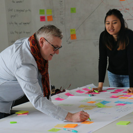 Image shows colleagues working together