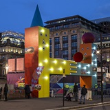 Image showing art exhibition in a city