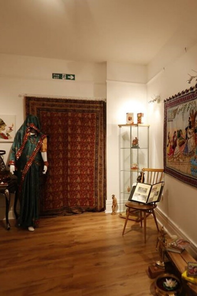 a living room with a wooden floor