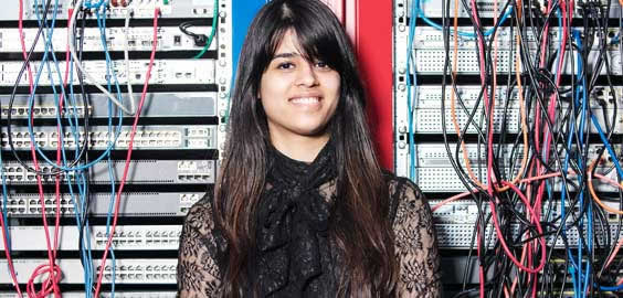 a person smiling for the camera