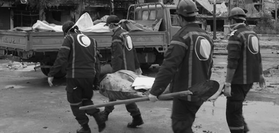 a group of people walking down the street