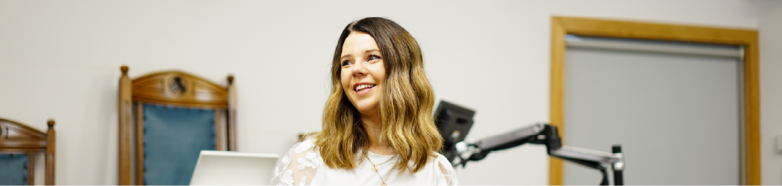 woman in a courtroom