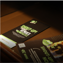 pamphlets on a table