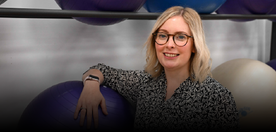 woman smiling to camera