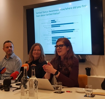 Caption:Professor Tanja Bueltmann discusses the results of the survey