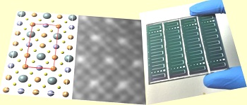 Caption:Our route to high-performance and scalable solar cells (right) is through understanding the relationship of solution-processing to the atomic-structural ordering and optoelectronic properties of the semicroducting-materials (left).