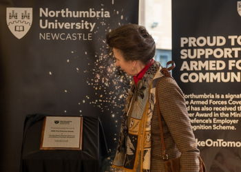 HRH The Princess Royal visits Northumbria's Northern Hub for Veterans and Military Families Research